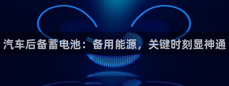 优发国际是真的吗：汽车后备蓄电池：备用能源，关键时刻显神通